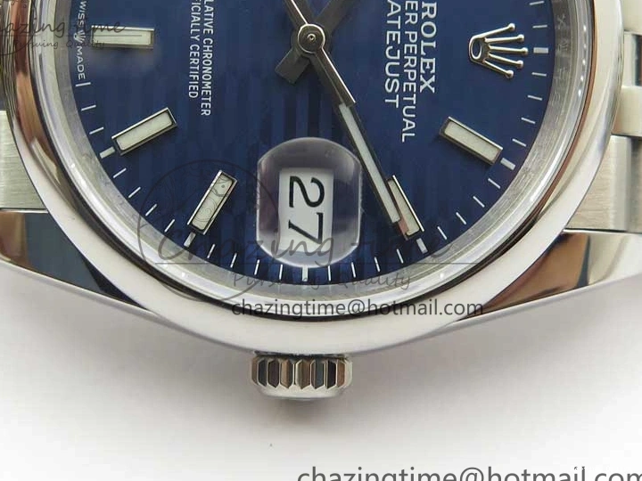 0211 DateJust 36 SS 126200 BP Maker 1:1 Best Edition New Blue Dial on Jubilee Bracelet Resilient 2529